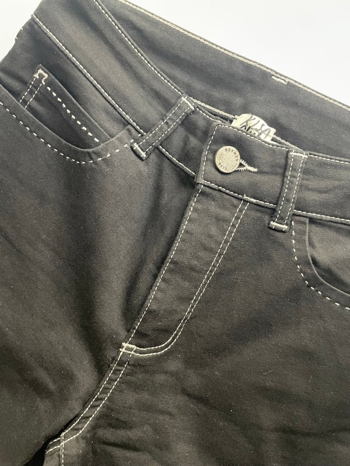 Siyah Regular Fit Kadın Kot Pantolon - Görsel 3