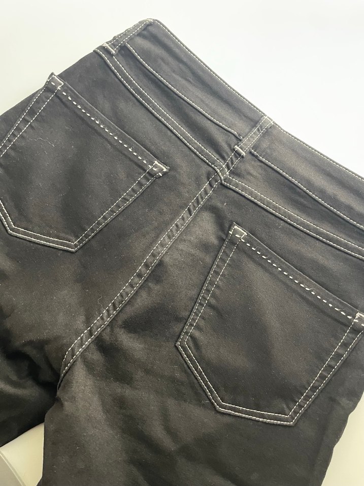 Siyah Regular Fit Kadın Kot Pantolon - Görsel 4