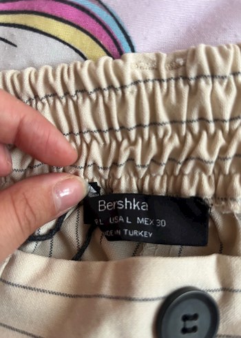 Bershka BejÇizgili Kadın Kumaş Pantolon