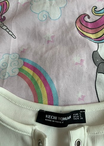 s Beden Beyaz V Yaka Uzun Kollu Kız Bluzu