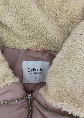 Defacto Pembe,Kürklü Kadın Kışlık Mont