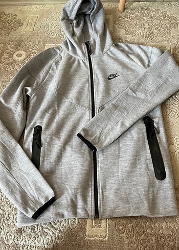 Nike tech Gri Fermuarlı hırka - Görsel 4