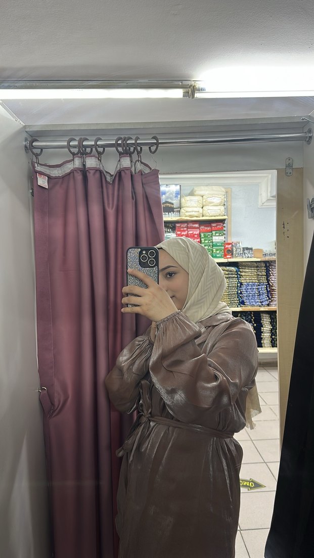 Uzun Kol jakar Camel Kadın ceket - Görsel 2