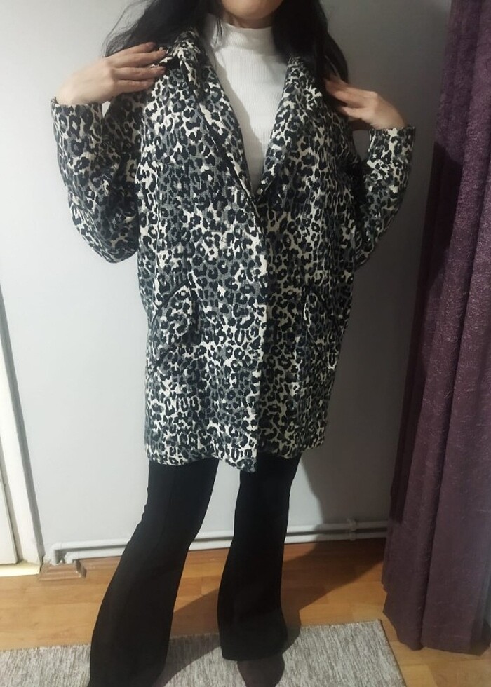 Mango Kısa Kaban - Görsel 2