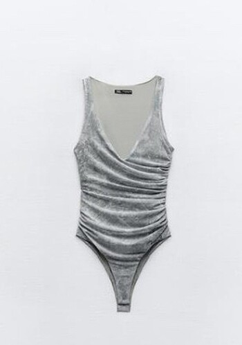 Zara - Desenli tül body