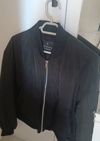 Siyah bomber stradi ceket