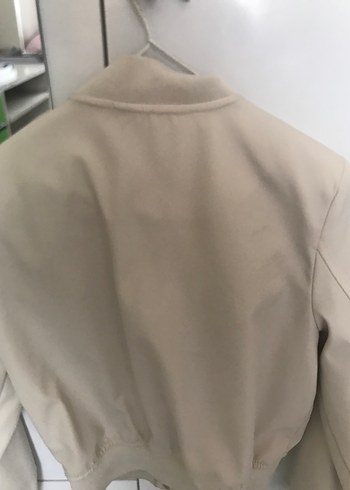 LC Waikiki Bej Deri Düğmeli Midi Ceket