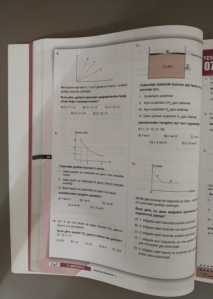 Çap 11. Sınıf anadolu lisesi Kimya soru bankası - Görsel 3