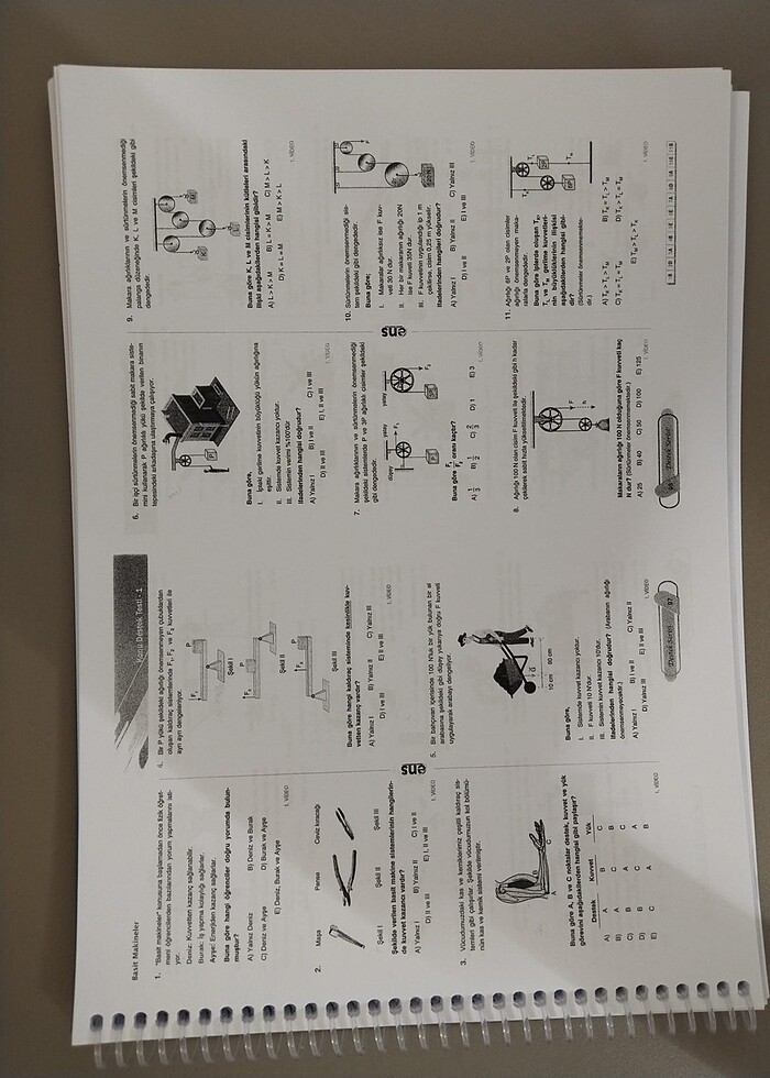 Ens Ayt Fizik soru bankası - Görsel 3