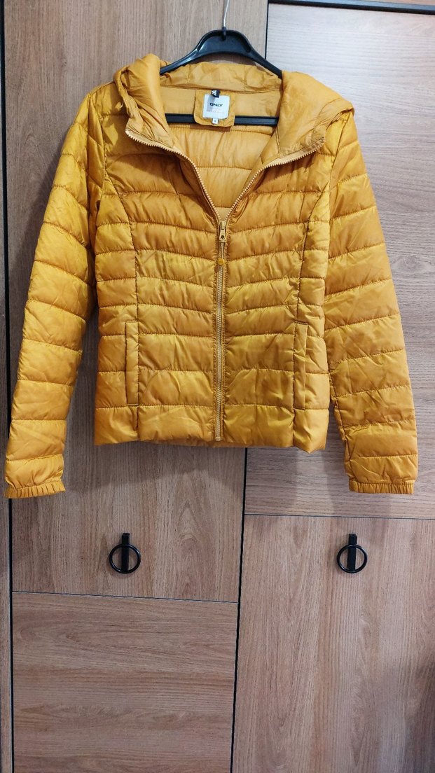 Sarı Kadın Kısa Şişme Mont - Görsel 4