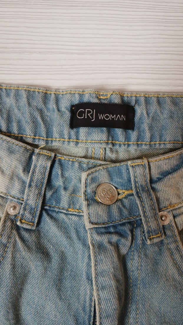 Kadın Mavi Rahat Kesim uzun boy Pantolon - Görsel 5