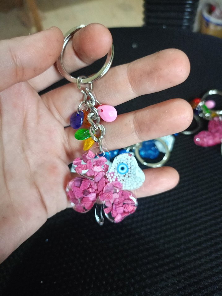 Epoksi yonca anahtarlık - Görsel 2