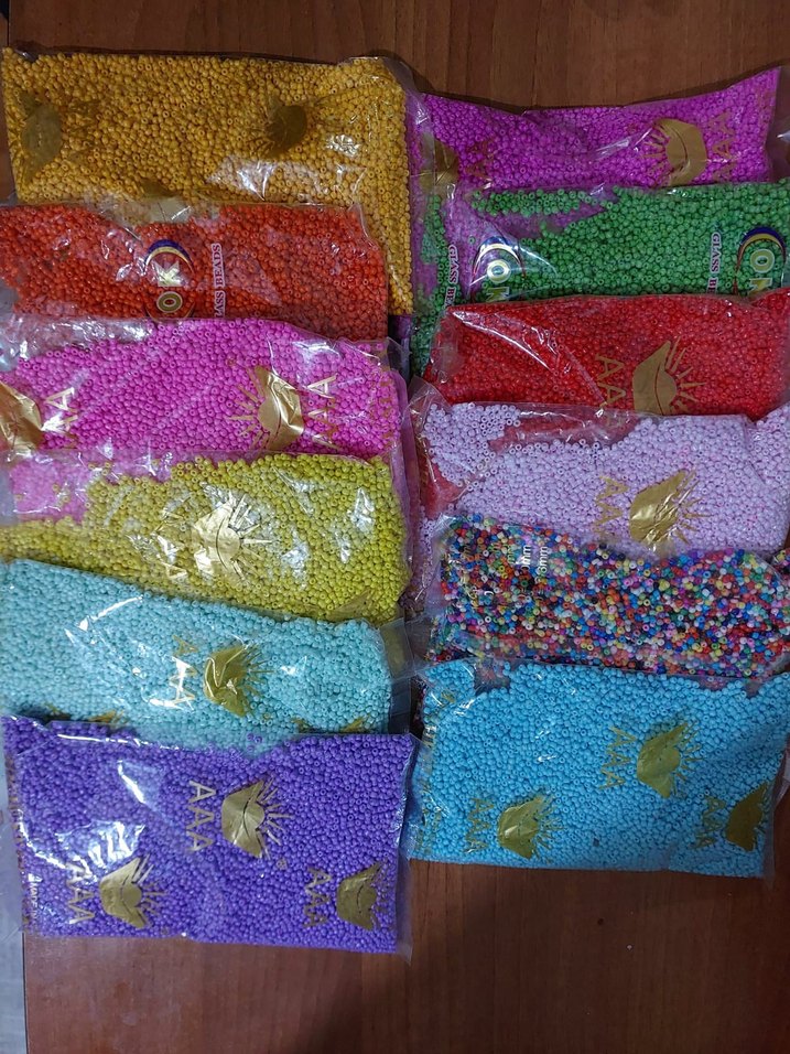 Renkli Kum Boncuk Seti 8 mm - Görsel 2