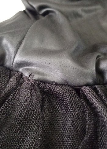 Siyah Straplez Uzun Gotik Abiye Elbise - Görsel 2