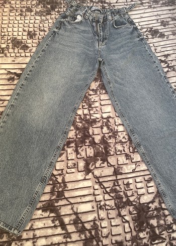 Kadın Belden Ayarlamalı Jean Pantolon
