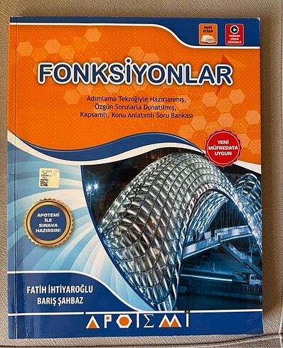 apotemi fonksiyonlar konu anlatımlı test kitabı