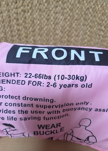 Çocuk can yeleği kolluklu kemerli - Görsel 4