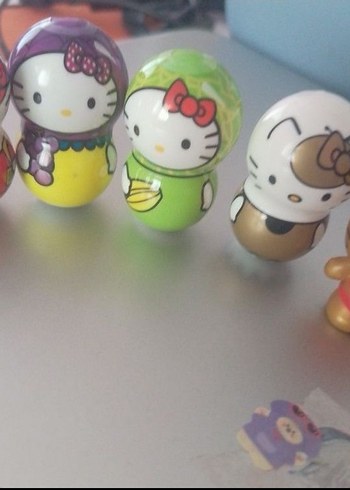 Renkli Hello Kitty Figür Oyuncak Seti