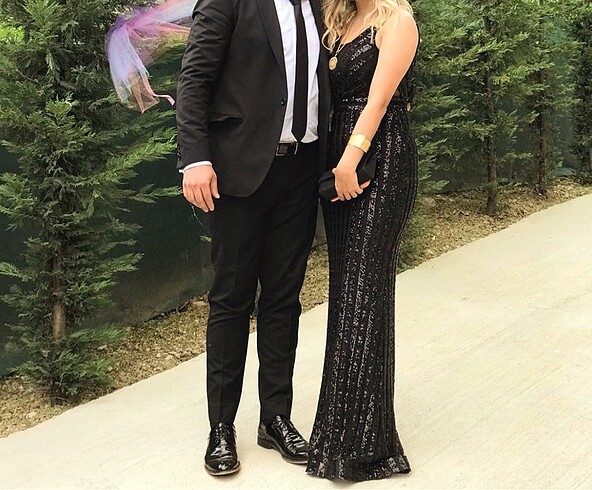 Diğer Siyah payetli abiye