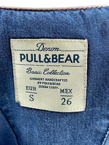 s Beden mavi Renk Pull and Bear Gömlek %70 İndirimli.