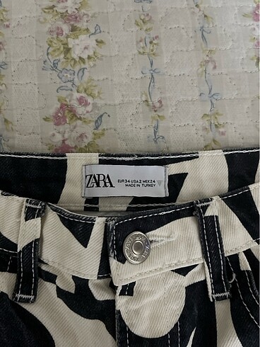 34 Beden Zara geometrik desen jean