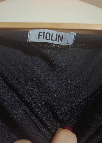 Siyah Drapeli Uzun Kadın Elbise - Görsel 4