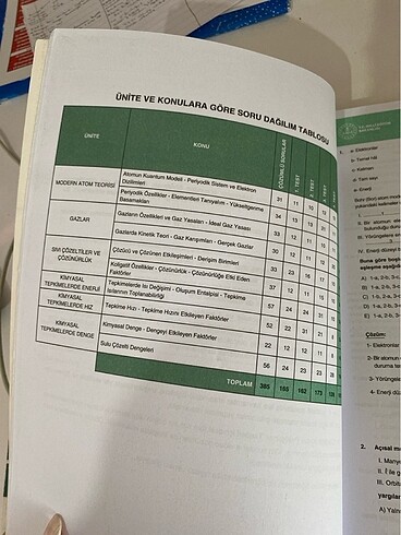11. sınıf matematik ve kimya test kitabi meb - Görsel 5