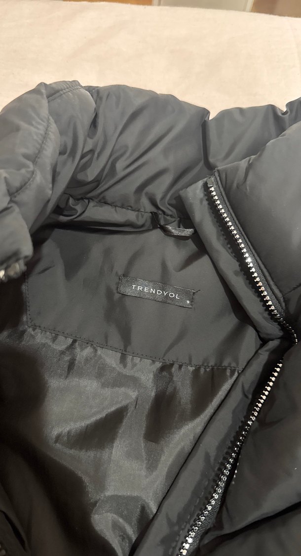 siyah crop mont - Görsel 4