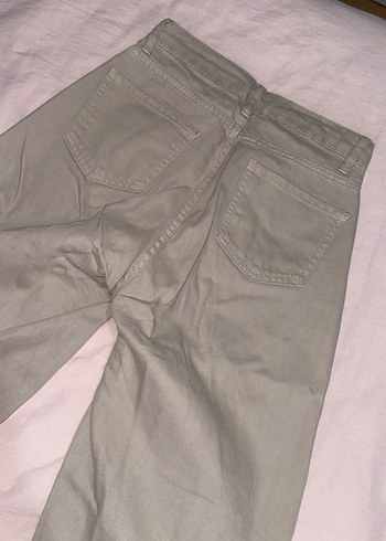 Bej wide leg jean - Görsel 5