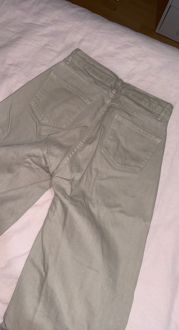 Bej wide leg jean - Görsel 5