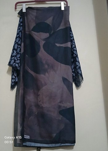 Modern Kahverengi Kadın Şal - Görsel 2