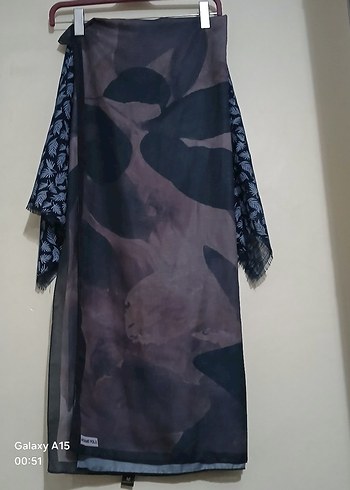 Modern Kahverengi Kadın Şal - Görsel 3