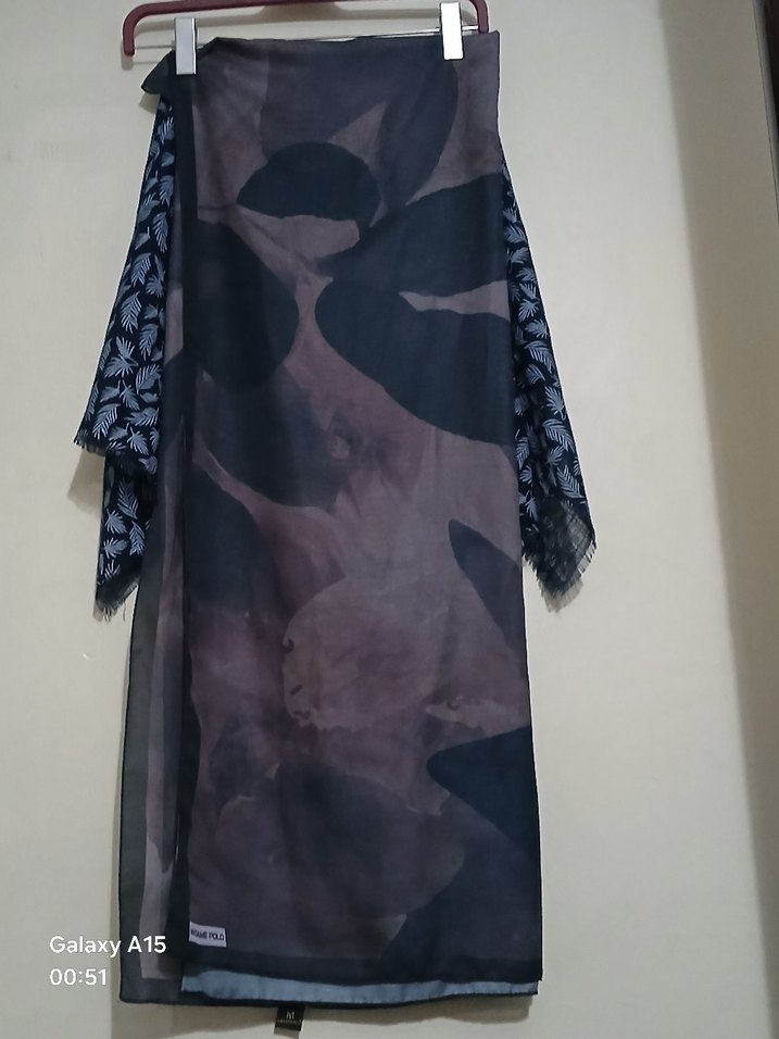 Modern Kahverengi Kadın Şal - Görsel 3