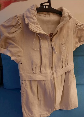 Nakışlı Kısa Kollu Gömek Ceket - Görsel 4