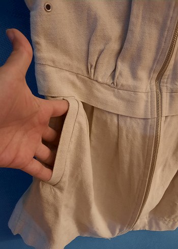 Nakışlı Kısa Kollu Gömek Ceket - Görsel 2