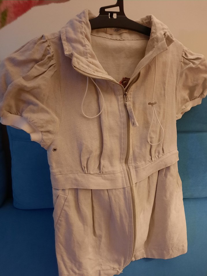 Nakışlı Kısa Kollu Gömek Ceket - Görsel 4