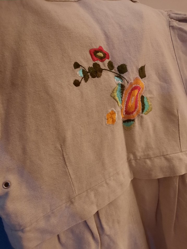 Nakışlı Kısa Kollu Gömek Ceket - Görsel 3