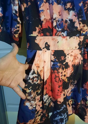 Kadın Çok Renkli Kısa Tulum - Görsel 5