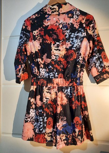 Kadın Çok Renkli Kısa Tulum - Görsel 8