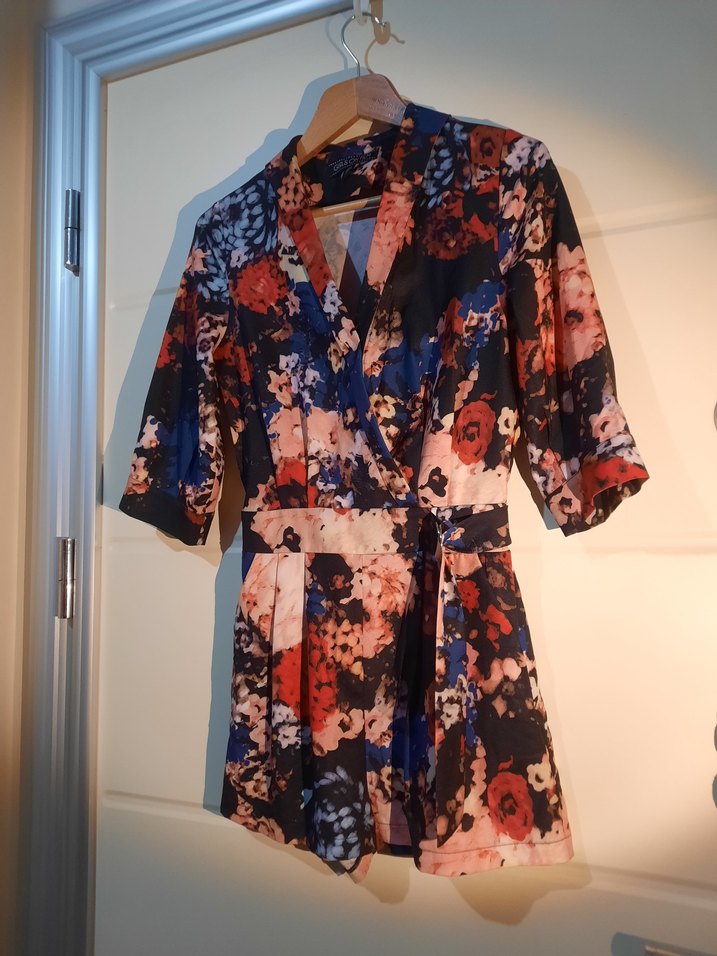 Kadın Çok Renkli Kısa Tulum - Görsel 3