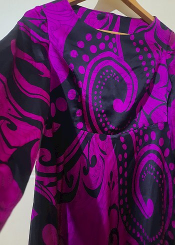 Renkli  Desenli Bohem Uzun Elbise - Görsel 4