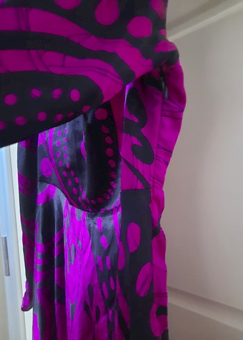 Renkli  Desenli Bohem Uzun Elbise - Görsel 3