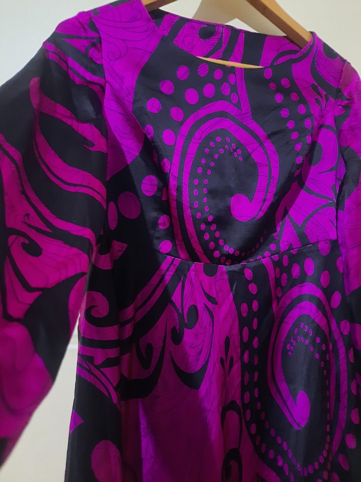 Renkli  Desenli Bohem Uzun Elbise - Görsel 4