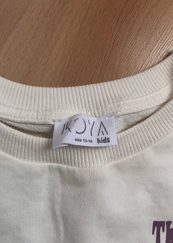 Beyaz Baskılı Pamuklu Sweatshirt - Görsel 3