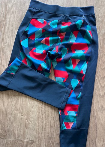 Orijinal Adidas Renkli Desenli Kadın Spor Taytı - Görsel 5