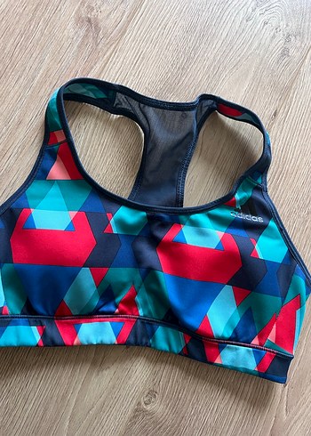 Orijinal Adidas Renkli Desenli Kadın Spor Taytı - Görsel 6