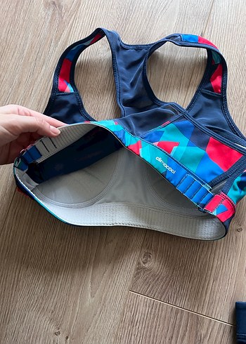 Orijinal Adidas Renkli Desenli Kadın Spor Taytı - Görsel 8