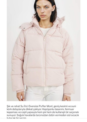 Toz pembe mont - Görsel 4