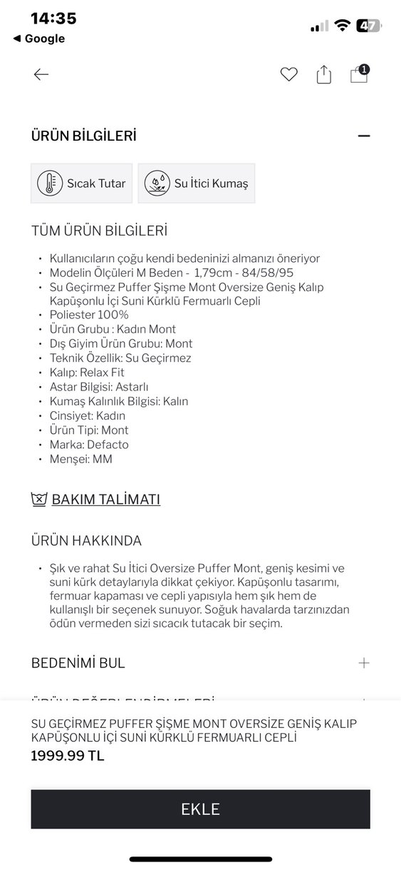 Toz pembe mont - Görsel 5