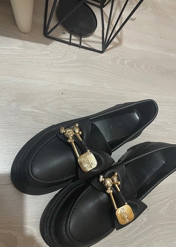 Kadın Siyah Loafer Platform Topuklu Ayakkabı - Görsel 2